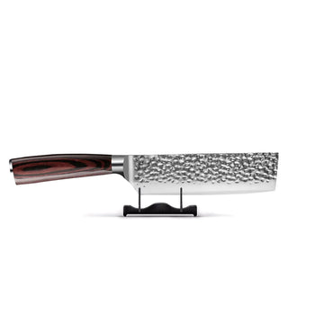 Shinrai Knives - Hammered RVS Nakiri 18 cm Nakirimes Shinrai Knives 