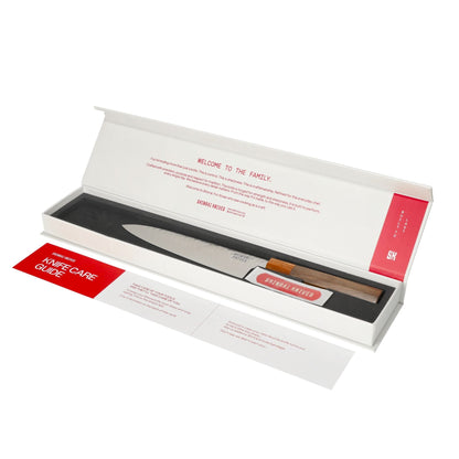 Couteaux Shinrai - Ensemble 2 pièces Damas exclusif Kigami - Santoku + Couteau d'office Ensemble de couteaux Couteaux Shinrai