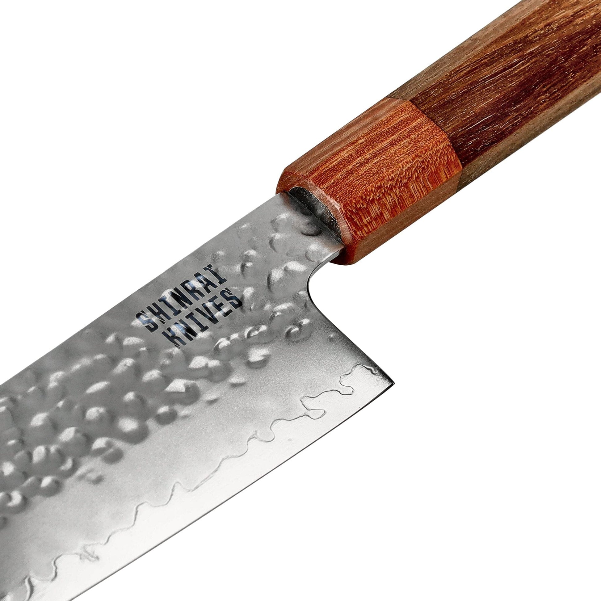 Shinrai Knives - Kigami Exclusive Damascus 4-delige set - Koksmes + Broodmes + Nakiri + Schilmes Messenset Shinrai Knives 