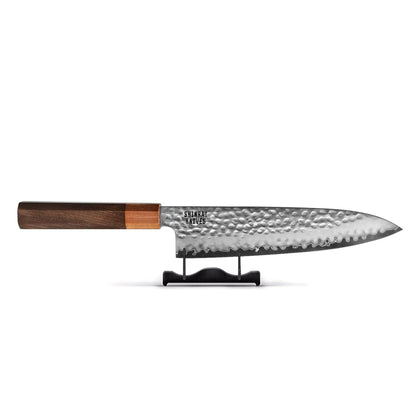 Shinrai Knives - Kigami Exclusive Damascus 4-delige set - Koksmes + Broodmes + Nakiri + Schilmes Messenset Shinrai Knives 