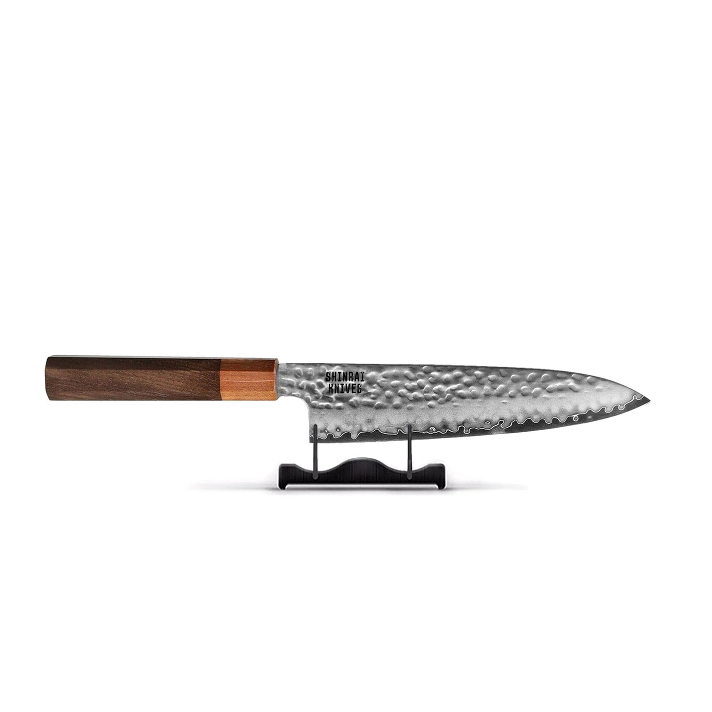 Shinrai Knives - Kigami Exclusive Damascus 7-delige messenset + Messenblok enkelzijdig Messenset met blok Shinrai Knives 