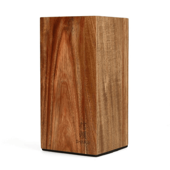 Couteaux Shinrai - Bloc magnétique rotatif pour couteaux - Bloc magnétique pour couteaux en bois d'acacia - Couteaux Shinrai