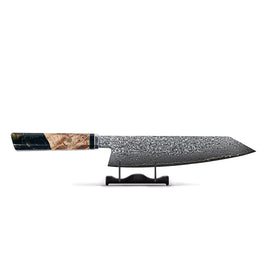Shinrai Knives - Onyx Octagon Damascus Kiritsuke 23 cm - Special Edition Kiritsukemes Shinrai Knives 