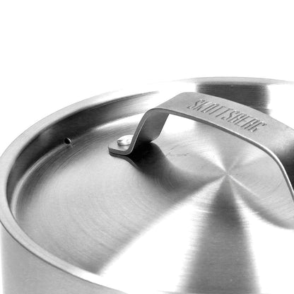 Skottsberg - Stainless Steel Steelpan 14 cm met deksel Steelpan Skottsberg 