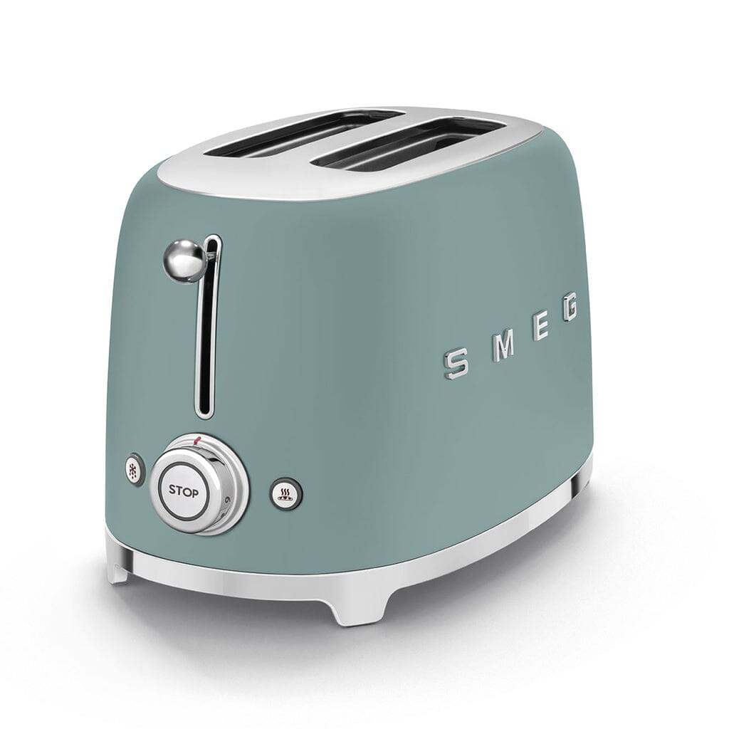 Smeg - Broodroosters | Emerald Green | Jaren 50 | Toaster 2x2 Broodrooster Smeg 