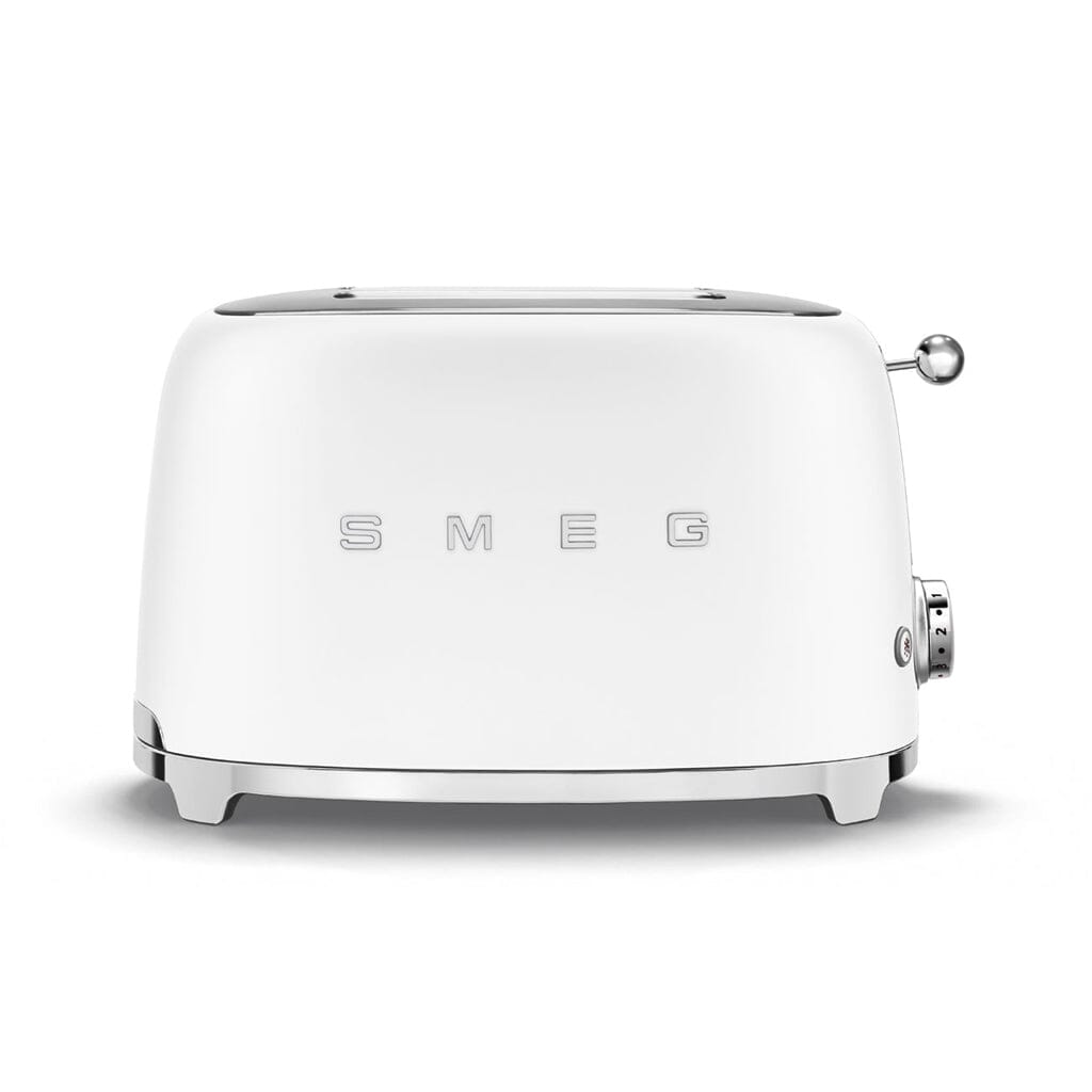 Smeg - Broodroosters | Mat Wit | Jaren 50 | Toaster 2x2 Broodrooster Smeg 