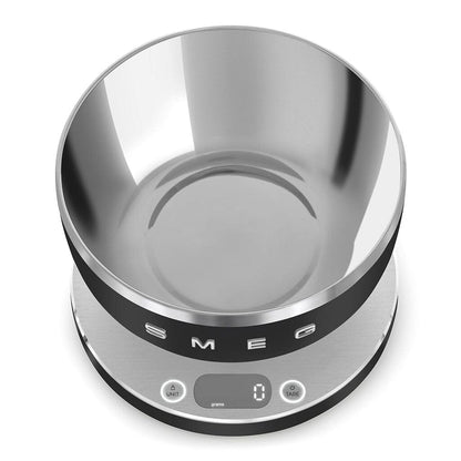 SMEG - Weegschaal Digitaal 5KG Mat Zwart Keukenweegschaal Smeg 