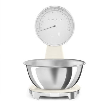 SMEG - Weegschaal Digitaal Jaren 50 Crème Keukenweegschaal Smeg 