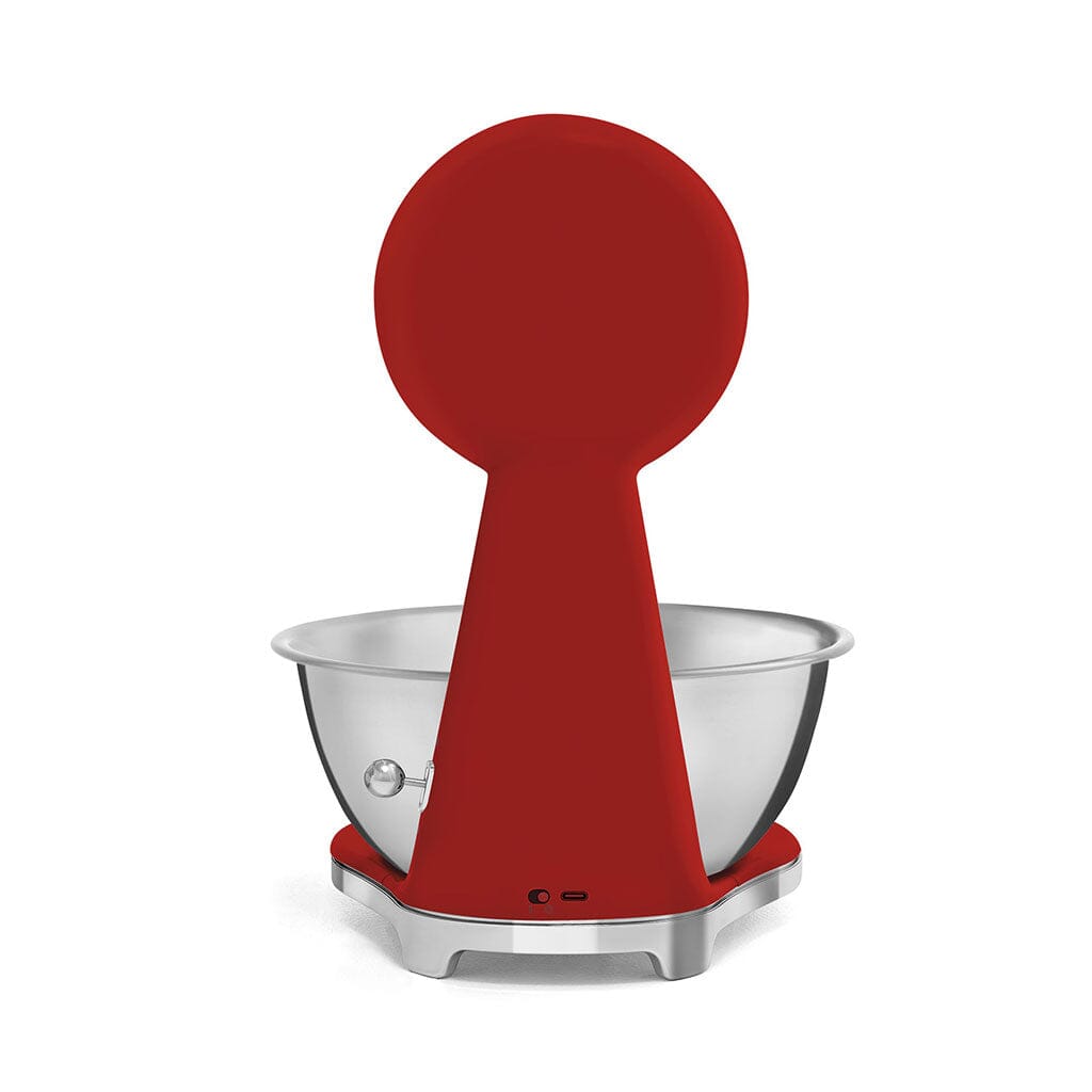 SMEG - Weegschaal Digitaal Jaren 50 Rood Keukenweegschaal Smeg 