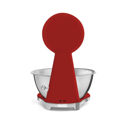SMEG - Weegschaal Digitaal Jaren 50 Rood Keukenweegschaal Smeg 