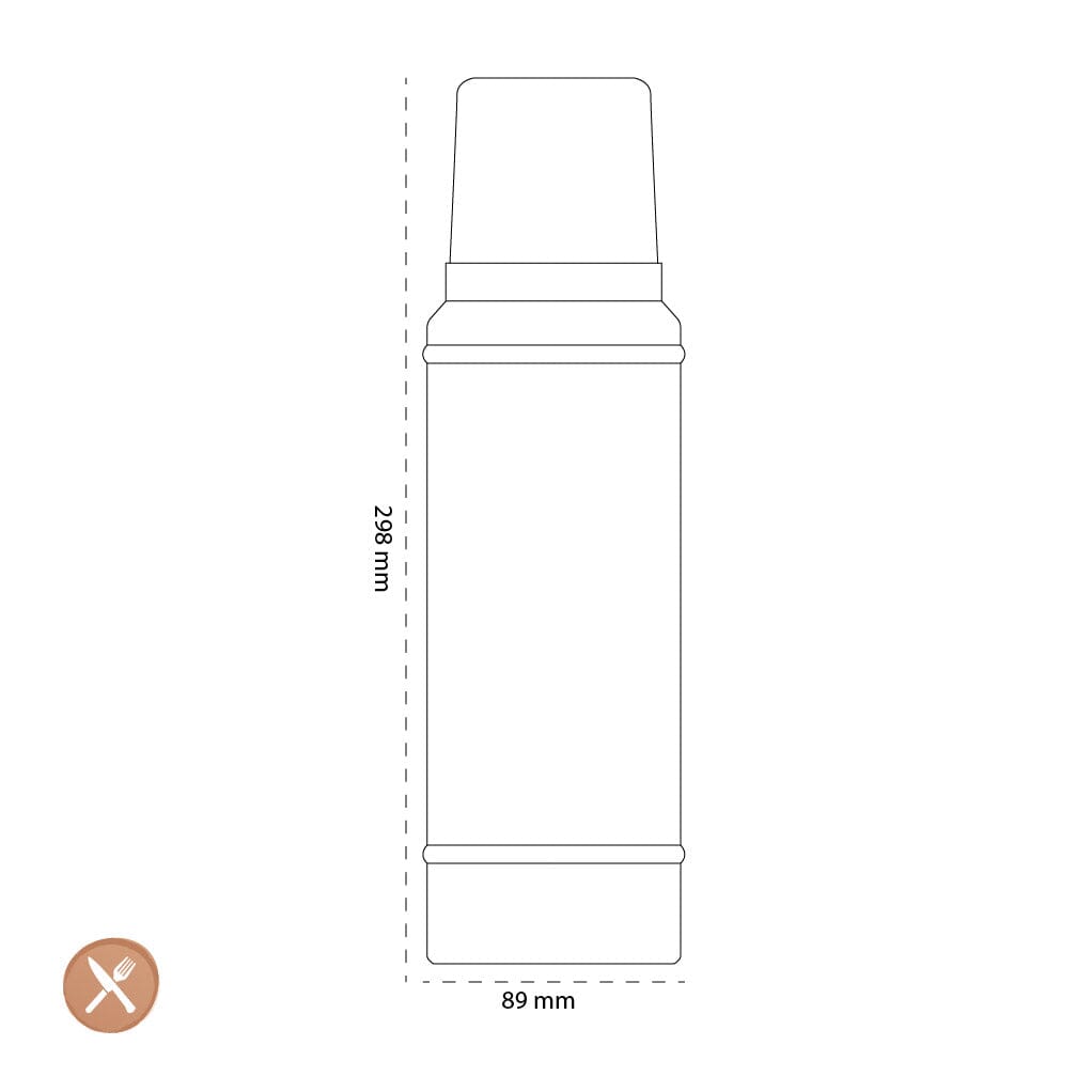 Stanley - De Legendarische Klassieke Fles 0,75L Ash Thermosfles Stanley 