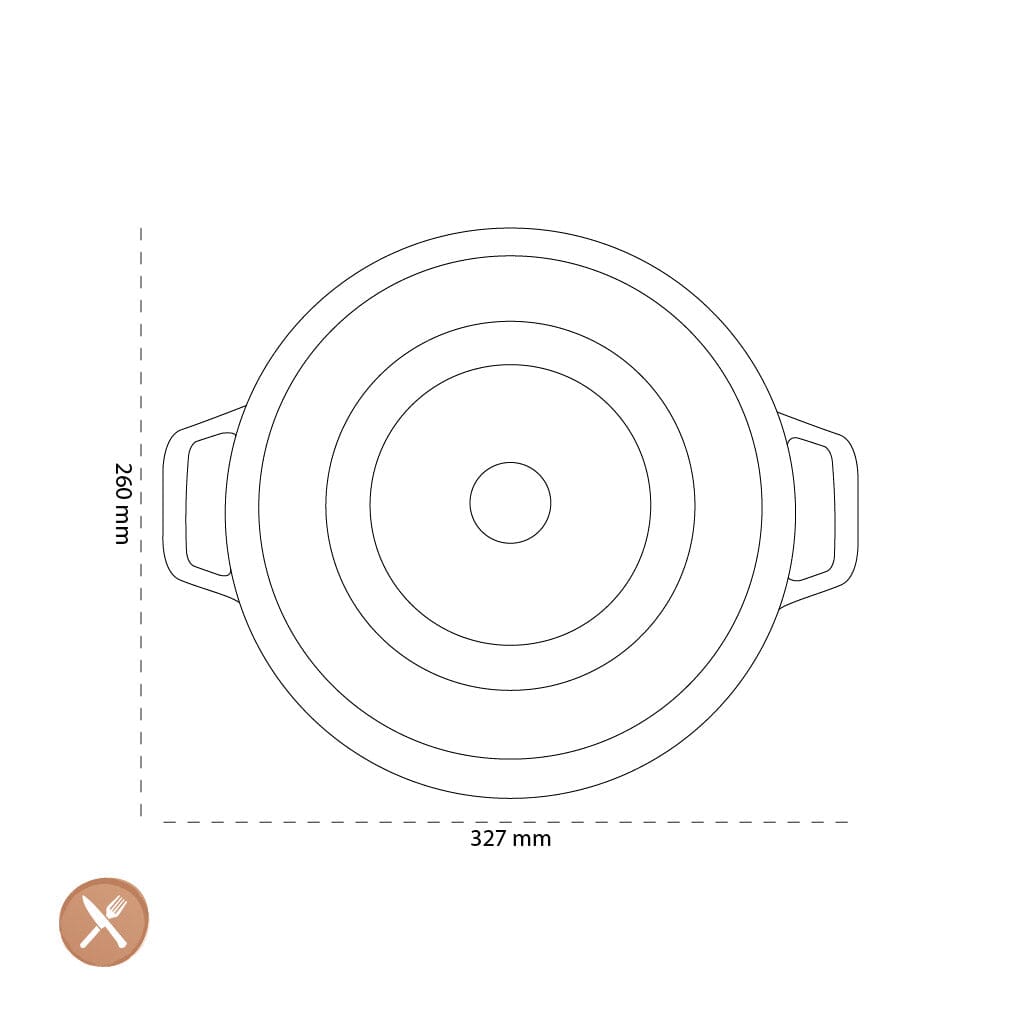 Staub - La Cocotte Braadpan 26 cm - Kers Braadpan Staub 