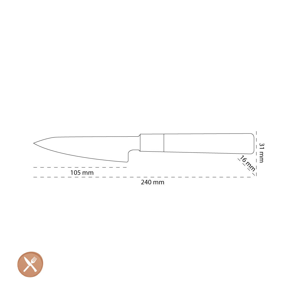 Shinrai Japan - Takumi Kaza Damascus Paring Knife 9 cm