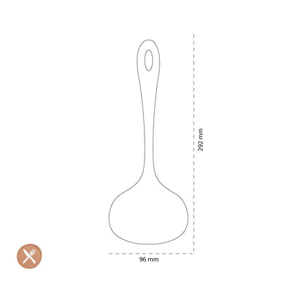 Tools2Cook - Siliconen Soep Lepel Nutmeg Grey Soeplepel Tools2Cook 