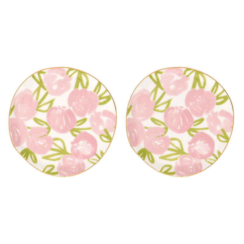 Culture de la nature urbaine - Bonjour - Assiette Ø12 - Palesa Rose Flamant - lot de 2 Culture de la nature urbaine