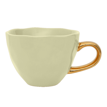 Culture de la nature en ville - Bonjour - Mug cappuccino - Culture de la nature en ville vert pâle
