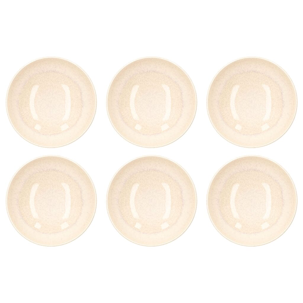 Villeroy & Boch - Perlemor Sand - Pastakom 22,2 cm, Set van 6 Borden Villeroy & Boch 