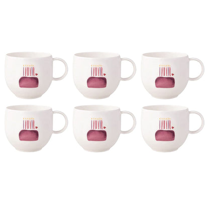 Villeroy & Boch - With Love - Mok Happy Birthday, Set van 6 Villeroy & Boch 