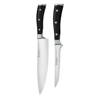 Wüsthof - Classic Ikon 2-delige Messenset - Koksmes + Fileermes Messenset Wusthof 