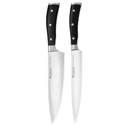 Wüsthof - Classic Ikon 2-delige Messenset - Koksmes + Vleesmes Messenset Wusthof 
