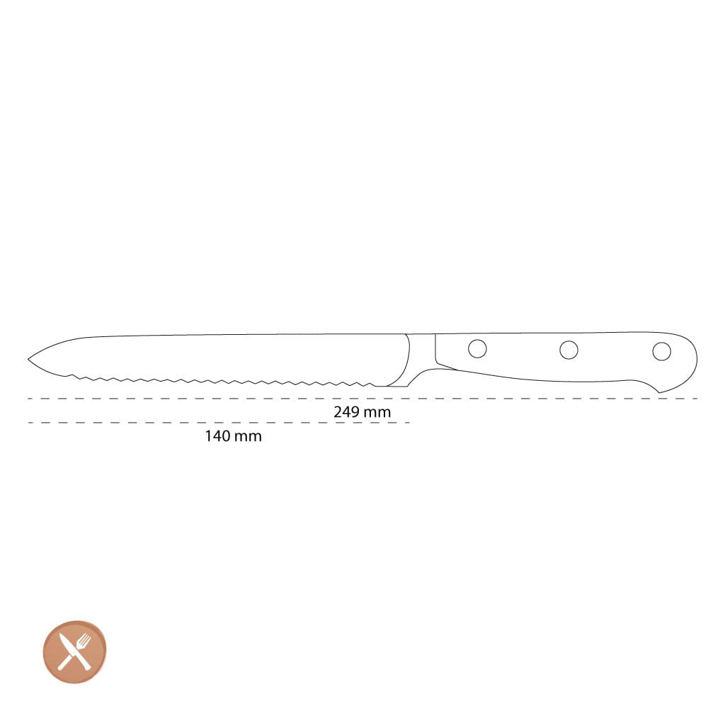 Wusthof - Classic Worstmes Met Golfsnede 14 cm Vleesmes Wusthof 