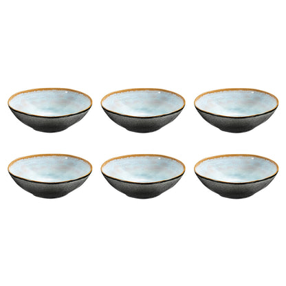 Médard de Noblat - Bol à soupe Shadow Aqua 19,5 cm (lot de 6)