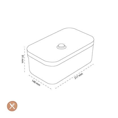 Zwilling - Fresh & Save Vacuüm lunchbox L semi transparant Zwilling 