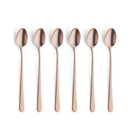Amefa - Austin 6 Latte Lepels - Mat Koper Latte lepels Amefa 