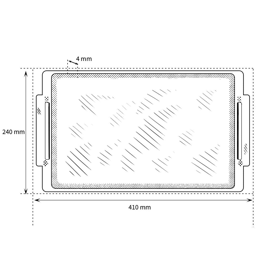 Eurolux Teppanyaki met RVS grepen 41 x 24 x 2,5 cm Eurolux 