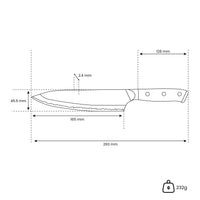 Mahoniehout Rood Series - Koksmes 20 cm Shinrai Japan 